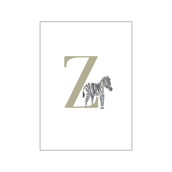 Z-Zebra — Art print by Tiny Goods from Poster & Frame