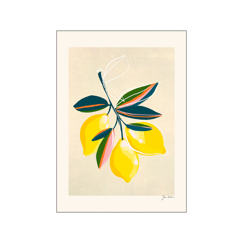 Zoe - Lemons — Art print by PSTR Studio from Poster & Frame