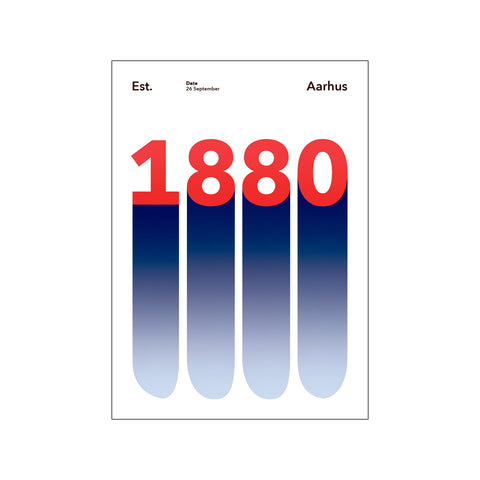 AARHUS - 1880 — Art print by Olé Olé from Poster & Frame