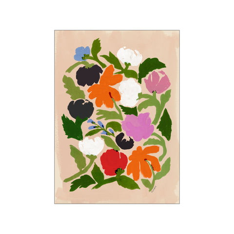 Vibrant Floral Abstract Flowers — Art print by Affordable Art Prints x Megan Galante from Poster & Frame