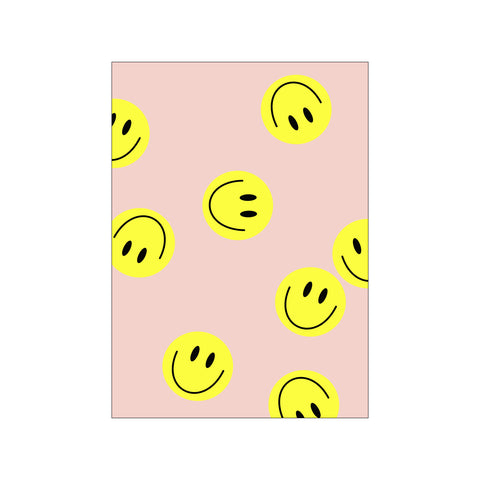 Smiley Flying - Rose — Art print by Affordable Art Prints x Ute Arnold from Poster & Frame