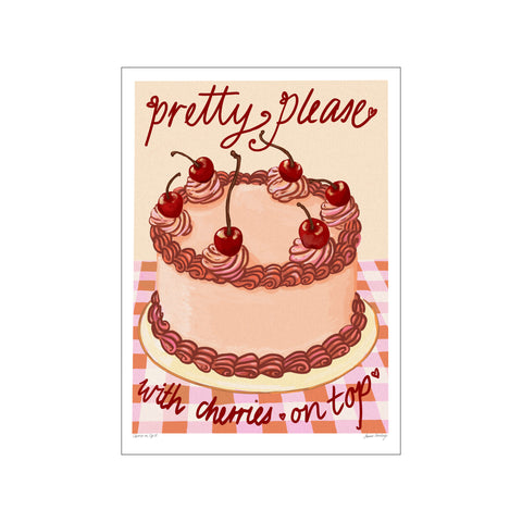 With Cherries On Top — Art print by Emma Forsberg from Poster & Frame