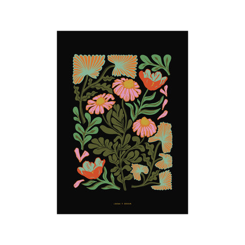 Funky Floral — Art print by Laura Thomsen from Poster & Frame