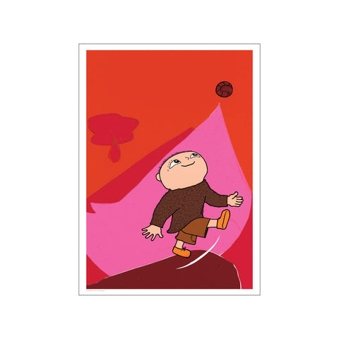 Alfons og uhyret - Alfons spiller bold — Art print by Alfons Åberg from Poster & Frame