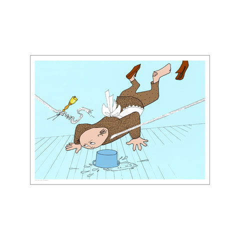 Bind sløjfer - Far snubler — Art print by Alfons Åberg from Poster & Frame