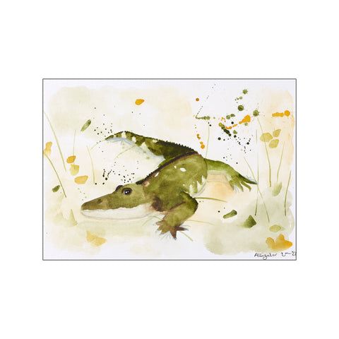 Alligator — Art print by Et Lille Atelier - Kids from Poster & Frame