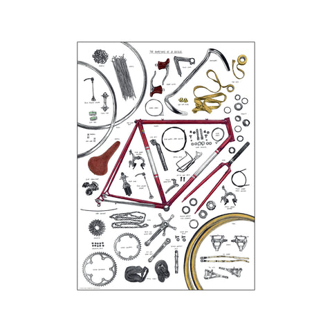 Anatomy of a Bicycle — Art print by David Sparshott from Poster & Frame