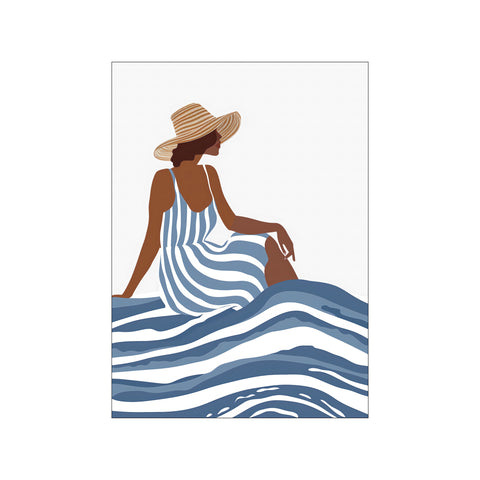 The Girl In the Striped Dress — Art print by Andreas Magnusson from Poster & Frame