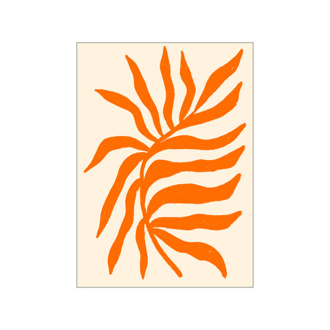 Orange SilhouetteTextured Branch — Art print by Angela Minca from Poster & Frame