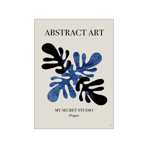 Abstract Blue Leaves — Art print by Anne-Marie Volfova from Poster & Frame