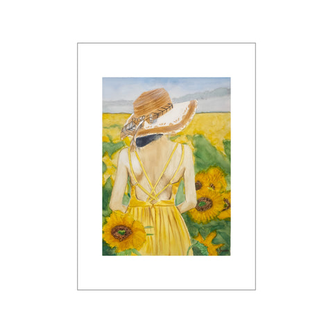 Sunny day in the sunflower field