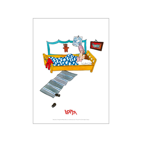 Bedtime - Lotta — Art print by Astrid Lindgren from Poster & Frame