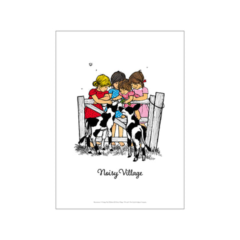Feeding the Calves - Noisy Village — Art print by Astrid Lindgren from Poster & Frame