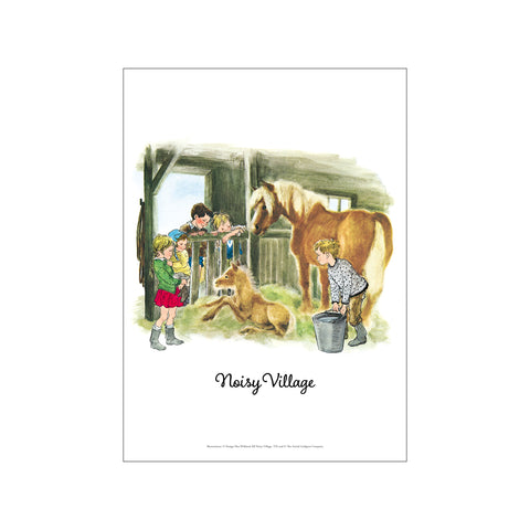Foal – Noisy Village — Art print by Astrid Lindgren from Poster & Frame