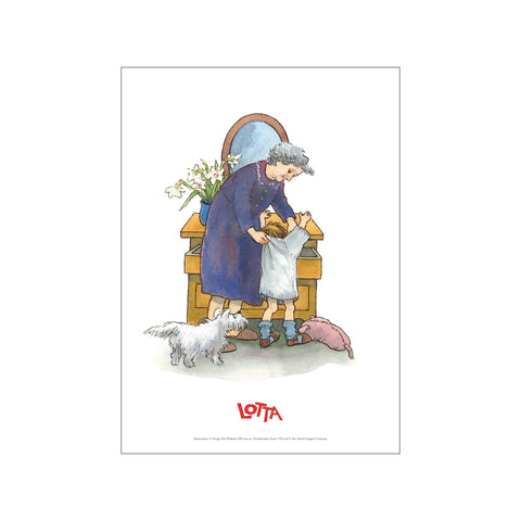 Getting Dressed - Lotta — Art print by Astrid Lindgren from Poster & Frame