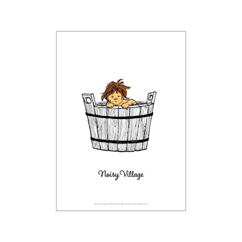 Kersten in the Tub – Noisy Village — Art print by Astrid Lindgren from Poster & Frame