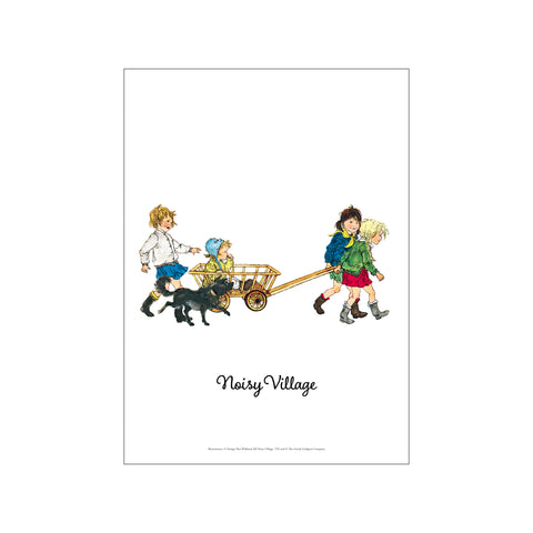 Kersten in the Wagon – Noisy Village — Art print by Astrid Lindgren from Poster & Frame