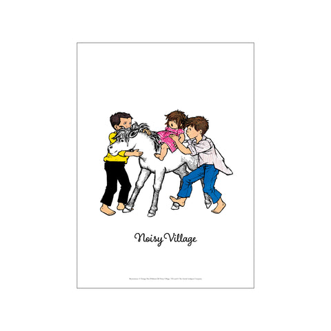 Kersten on Horseback – Noisy Village — Art print by Astrid Lindgren from Poster & Frame