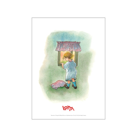 Looking through the Window – Lotta — Art print by Astrid Lindgren from Poster & Frame