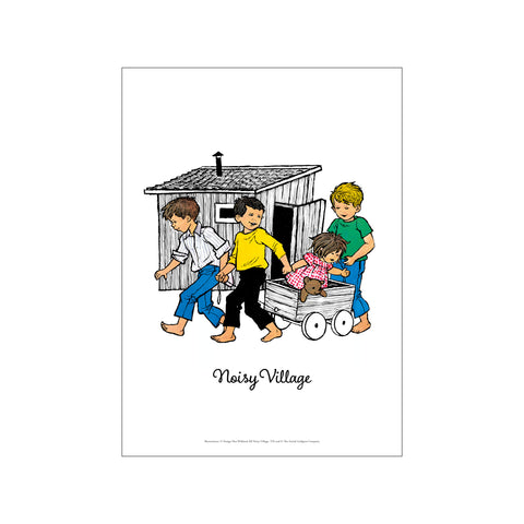 Riding with the Boys – Noisy Village — Art print by Astrid Lindgren from Poster & Frame