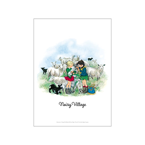 Sheep and Lambs – Noisy Village — Art print by Astrid Lindgren from Poster & Frame