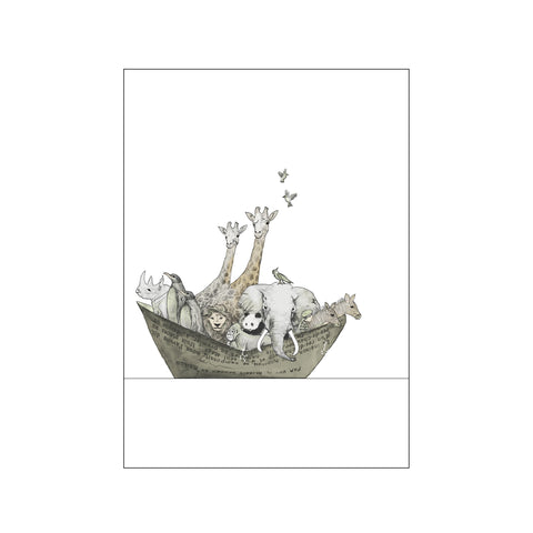 Barnets Ark grøn — Art print by Babykunst from Poster & Frame