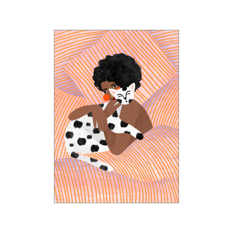 Cat Cuddle — Art print by Bea Muller from Poster & Frame