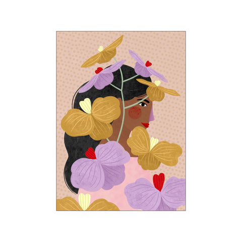 Hidden Behind Yellow Purple Flowers — Art print by Bea Muller from Poster & Frame