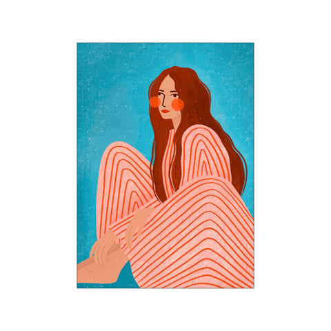 Serene Striped Woman