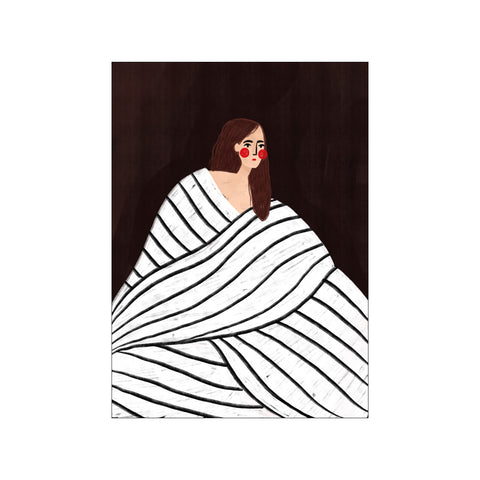 The Woman With Black and White Stripes — Art print by Bea Muller from Poster & Frame