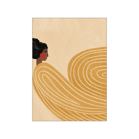 The Woman With the Yellow Stripes — Art print by Bea Muller from Poster & Frame