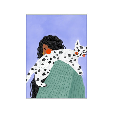 Woman and Spotted Cat