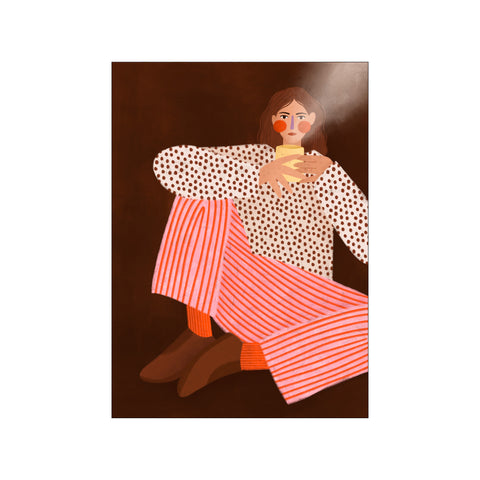 Woman With the Cup of Tea — Art print by Bea Muller from Poster & Frame