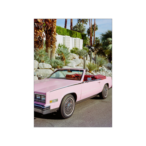 Iconic Pink Convertible — Art print by Bethany Young from Poster & Frame