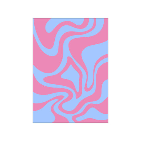 Blue and Purple Waves — Art print by Yuli Saputra from Poster & Frame