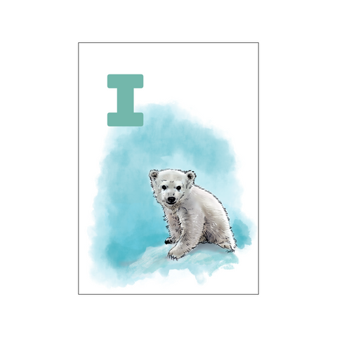 I Blue Isbjørn — Art print by Tinasting from Poster & Frame