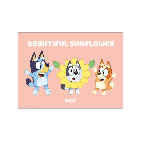 Bluey - Beautiful Sunflower — Art print by Bluey from Poster & Frame