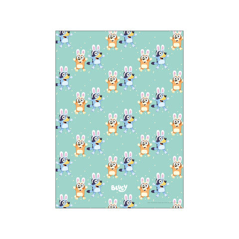 Bluey - Bluey & Bingo Easter Bunny Pattern — Art print by Bluey from Poster & Frame