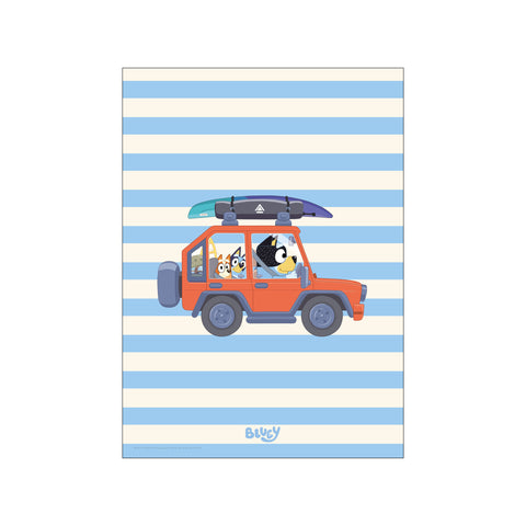 Bluey - Road Trip Car — Art print by Bluey from Poster & Frame