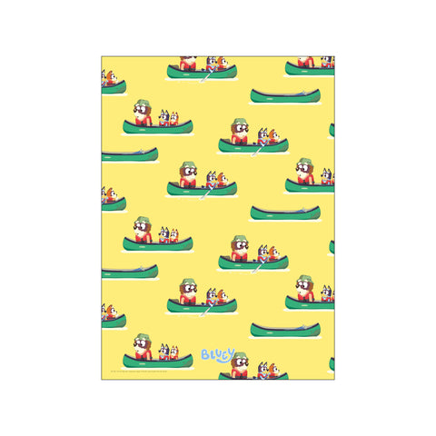 Bluey - Canooe Pattern — Art print by Bluey from Poster & Frame