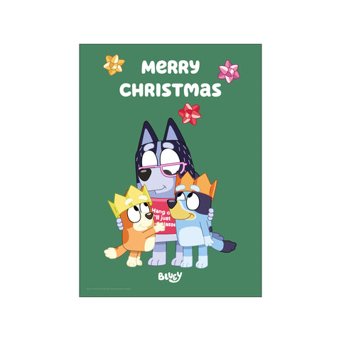 Bluey - Christmas Hug — Art print by Bluey from Poster & Frame