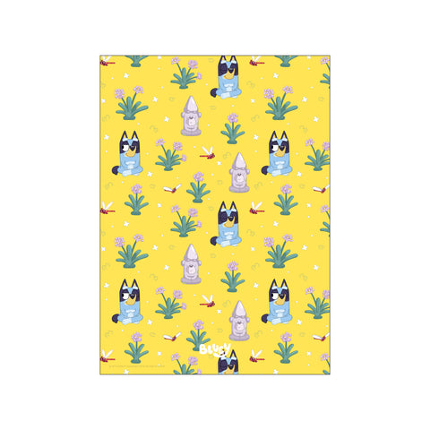 Bluey - Dragonfly Pattern Yellow — Art print by Bluey from Poster & Frame