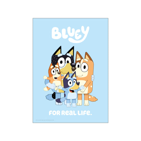 Bluey - Family For Real Life — Art print by Bluey from Poster & Frame