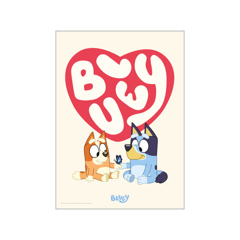 Bluey - Flappy Love — Art print by Bluey from Poster & Frame