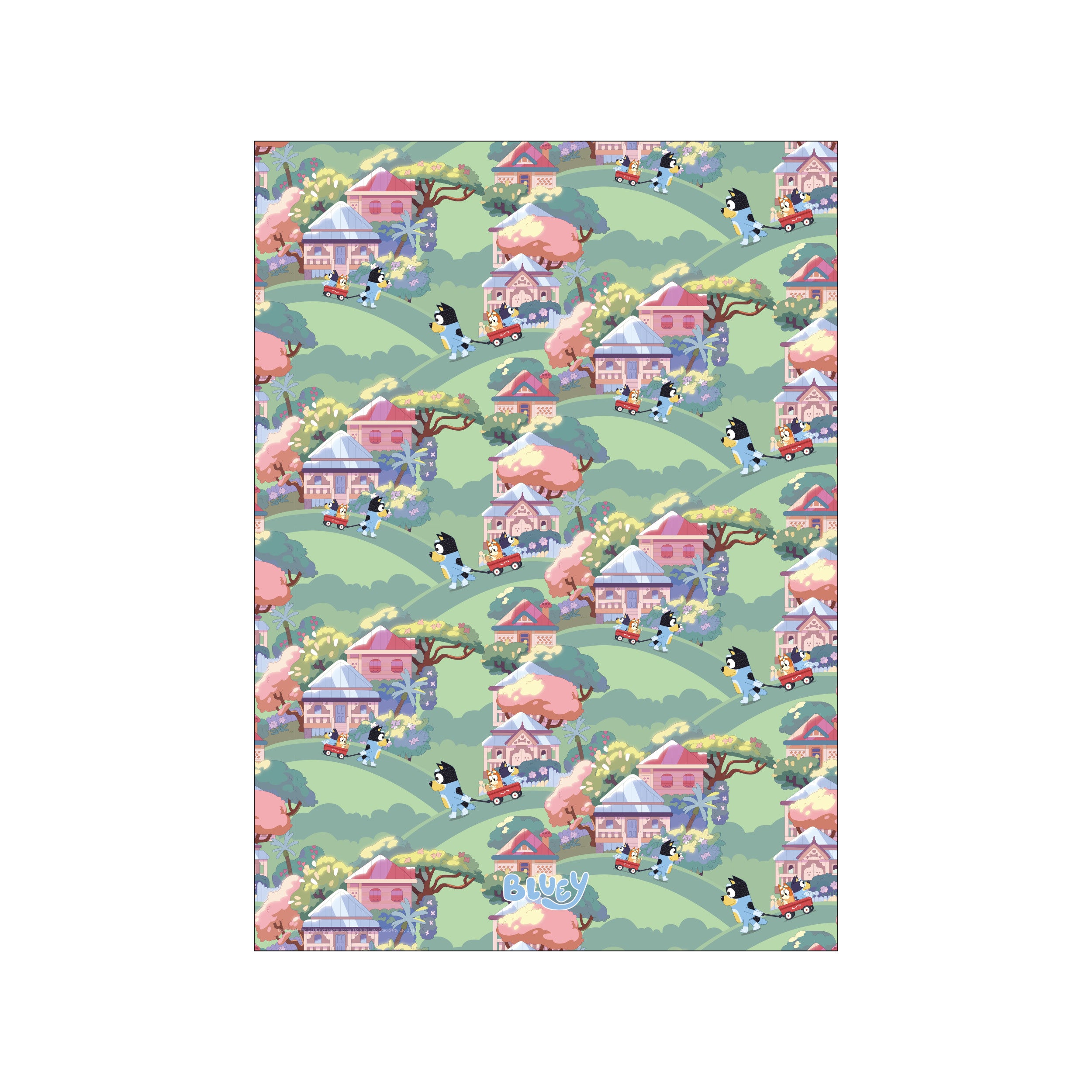 Bluey - Hill Adventure Pattern – Poster & Frame Art Group