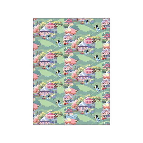 Bluey - Hill Adventure Pattern — Art print by Bluey from Poster & Frame