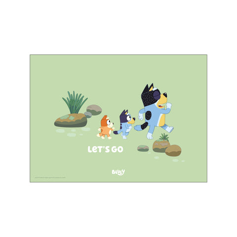 Bluey - Let's Go On Adventure — Art print by Bluey from Poster & Frame