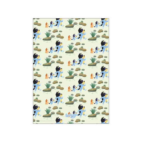 Bluey - Let's Go Pattern — Art print by Bluey from Poster & Frame