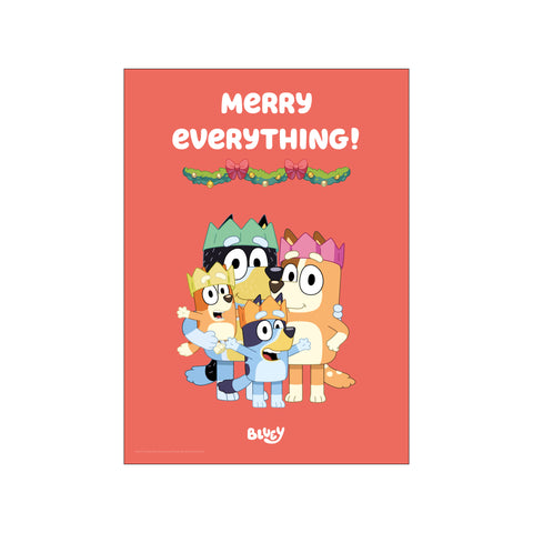 Bluey - Merry Everything — Art print by Bluey from Poster & Frame