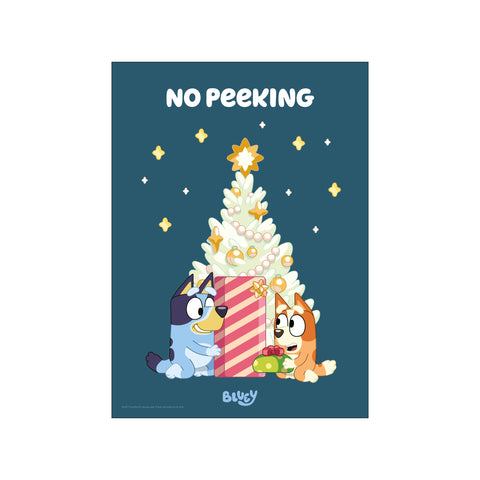 Bluey - No Peeking — Art print by Bluey from Poster & Frame